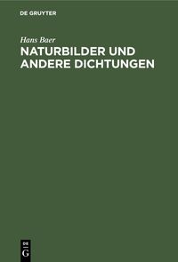 Produktbild: Naturbilder und andere Dichtungen