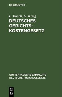 Produktbild: Deutsches Gerichtskostengesetz