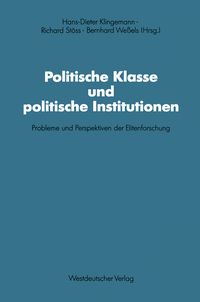 Produktbild: Politische Klasse und politische Institutionen