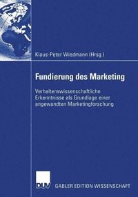 Produktbild: Fundierung des Marketing
