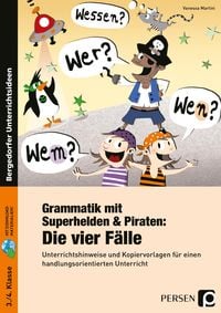 Produktbild: Grammatik mit Superhelden & Piraten: Die 4 F&auml;lle