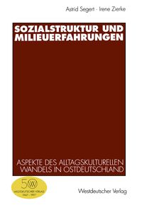 Produktbild: Sozialstruktur und Milieuerfahrungen