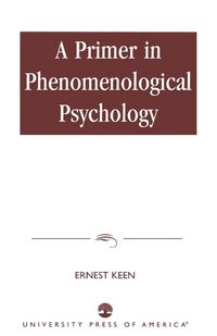 Produktbild: Primer in Phenomenological Psychology