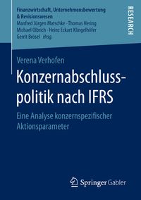 Produktbild: Konzernabschlusspolitik nach IFRS