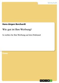 Produktbild: Wie gut ist Ihre Werbung?