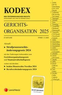Produktbild: KODEX Gerichtsorganisation 2025 - inkl. App
