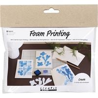Produktbild: Creativ Company Mini Kreativ Set Stempeldruck, Karte mit Design, Wei&szlig;, Creme