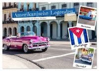 Produktbild: Amerikanische Legenden, unterwegs auf Kubas Stra&szlig;en (Wandkalender 2026 DIN A2 quer), CALVENDO Monatskalender