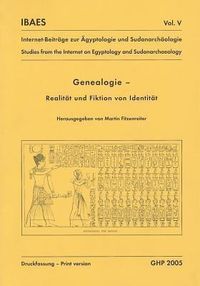 Produktbild: Genealogie, Realit&auml;t Und Fiktion Von Identit&auml;t