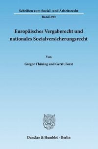 Produktbild: Europ&auml;isches Vergaberecht und nationales Sozialversicherungsrecht.