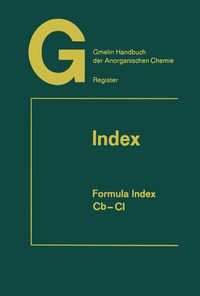 Produktbild: Gmelin Handbuch der Anorganischen Chemie