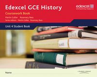 Produktbild: Edexcel GCE History A2 Unit 4 Coursework Book