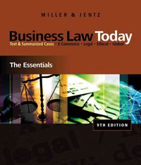 Produktbild: Miller, R: Cengage Advantage Books: Business Law Today