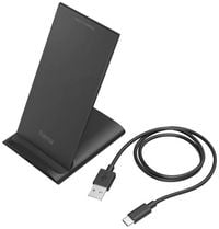 Produktbild: hama 00201684 Wireless Charger "QI-FC10S", 10 W, kabelloses Smartphone-Ladepad, Schwarz