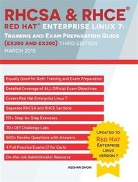 Produktbild: RHCSA & RHCE Red Hat Enterprise Linux 7: Training and Exam Preparation Guide (EX200 and EX300), Third Edition