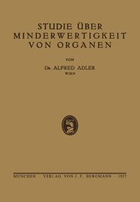Produktbild: Studie über Minderwertigkeit von Organen