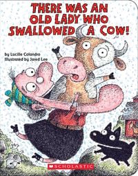 Produktbild: There Was an Old Lady Who Swallowed a Cow! (Board Book)