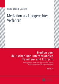 Produktbild: Mediation als kindgerechtes Verfahren
