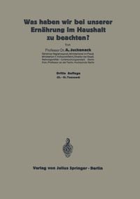 Produktbild: Was haben wir bei unserer Ern&auml;hrung im Haushalt zu beachten?