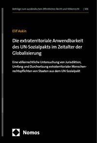 Produktbild: Die extraterritoriale Anwendbarkeit des UN-Sozialpakts im Zeitalter der Globalisierung