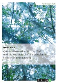 Produktbild: Gr&uuml;nes Klassenzimmer. Der Wald und die Forstwirtschaft im Lehrplan an Schulen in Brandenburg