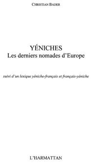 Produktbild: Yeniches. derniers nomades d'europe