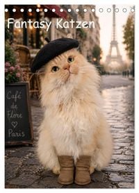 Produktbild: Fantasy Katzen (Tischkalender 2027 DIN A5 hoch), CALVENDO Monatskalender