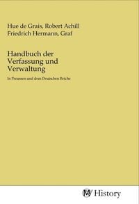 Produktbild: Handbuch der Verfassung und Verwaltung