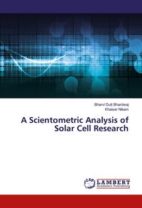 Produktbild: A Scientometric Analysis of Solar Cell Research