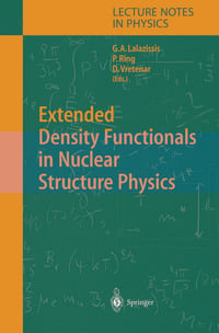 Produktbild: Extended Density Functionals in Nuclear Structure Physics