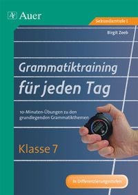 Produktbild: Grammatiktraining f&uuml;r jeden Tag Klasse 7