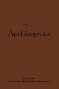 Produktbild: Apothekengesetze