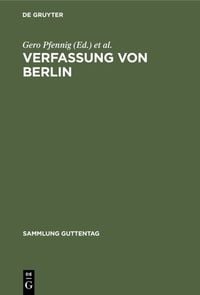 Produktbild: Verfassung von Berlin