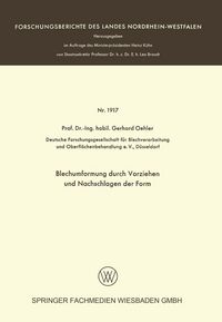 Produktbild: Blechumformung durch Vorziehen und Nachschlagen der Form