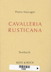 Produktbild: Cavalleria rusticana