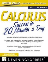 Produktbild: Calculus Success in 20 Minutes a Day