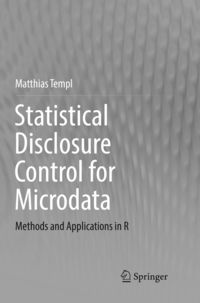 Produktbild: Statistical Disclosure Control for Microdata