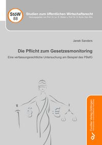 Produktbild: Die Pflicht zum Gesetzesmonitoring