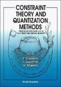Produktbild: Constraint Theory and Quantization Methods: From Relativistic Particles to Field Theory and General Relativity