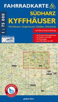 Produktbild: Fahrradkarte S&uuml;dharz, Kyffh&auml;user