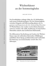 Produktbild: W&auml;chterh&auml;user an der Semmeringbahn: Haus Infrastruktur Landschaft