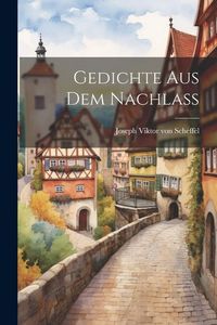 Produktbild: Gedichte aus dem Nachlass