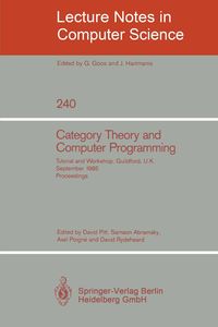 Produktbild: Category Theory and Computer Programming