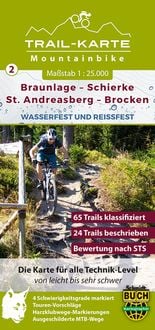 Produktbild: MTB Trail-Karte Harz: Braunlage - Schierke - St. Andreasberg - Brocken