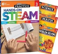 Produktbild: 180 Days(r) Steam, Science, Math, & Problem Solving Grade 3: 4-Book Set