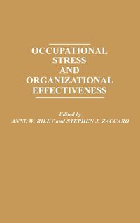 Produktbild: Occupational Stress and Organizational Effectiveness