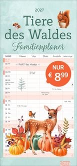 Produktbild: tm Tiere des Waldes Familienplaner 2027