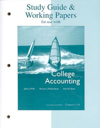 Produktbild: Study Guide & Working Papers for Use with College Accounting: Chapters 1-14