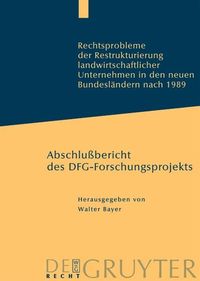 Produktbild: Rechtsprobleme der Restrukturierung landwirtschaftlicher Unternehmen in den neuen Bundesl&auml;ndern nach 1989