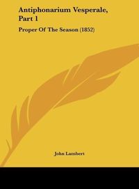 Produktbild: Antiphonarium Vesperale, Part 1